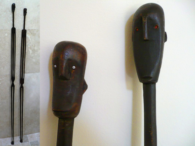 African wooden figures, Cape Town